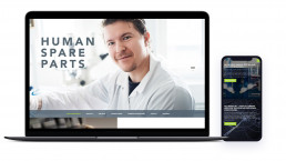 Human Spare Parts verkkosivusto